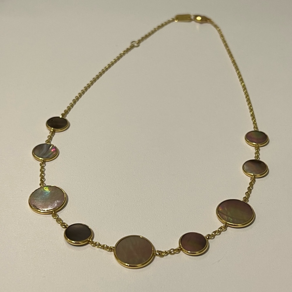Ippolita Polished Rock Candy 18K Yellow Gold & Mother-Of-Pearl Necklace π - Picture 4 of 14